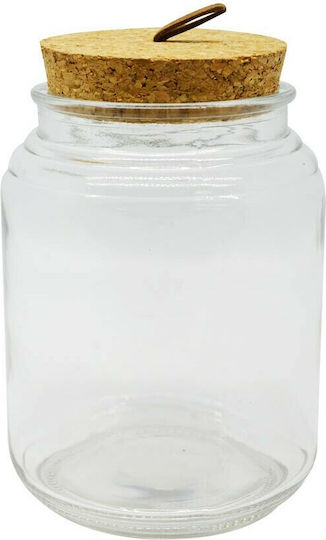 Ankor General Use Glass Vase with Cork Transparent 600ml