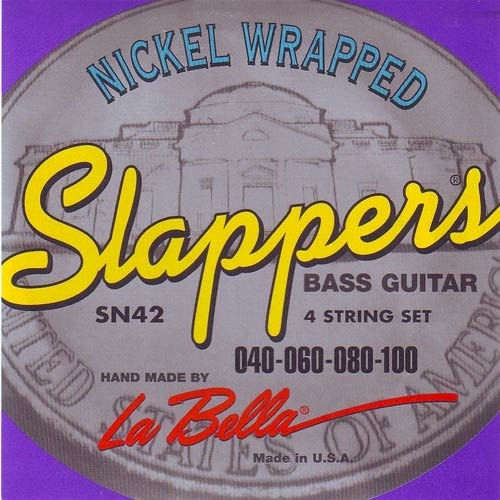 La Bella Slappers Set Corzi Pentru Bas Oțel Plăcut Cu Nichel 40 - 100 4-String