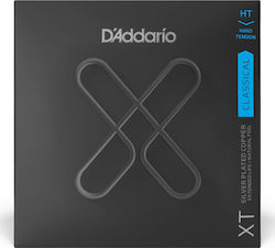 Daddario Set of Silver Plated Strings for Classic Guitar XT Classical Hard Tension .029, .033, .041, .029w, .036w, .046w"