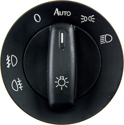 NTY Car Lights Switch for Volkswagen Golf / Passat / Caddy / Jetta 10pin Black /AJ