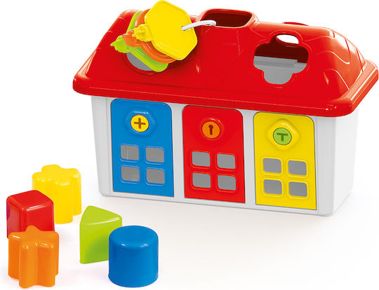 Dolu Παιχνίδι Ταξινόμησης Σχημάτων Shape Sorter Happy House with Lockable Doors για 12+ Μηνών