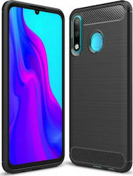 Forcell Carbon Silicone Back Cover Black (Huawei Y6p)