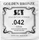 Sit Golden Bronze 80/20 Single String for Acoustic Guitar Bronze 42 Inches