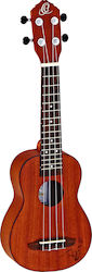 Ortega Bonfire Soprano Ukulele Mahogany