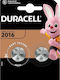 Duracell Μπαταρίες Λιθίου Ρολογιών CR2016 3V 2τμχ