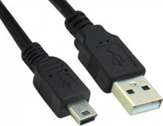 USB 2.0 Kabel USB-A-Stecker - Mini-USB-B-Stecker Schwarz 2m 04.001.0340