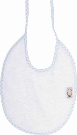Figlio Bino Bib Fabric with Lace Band Light Blue