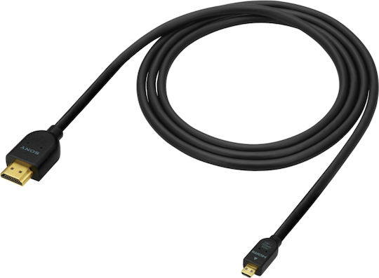 Sony HDMI 1.4 Hochgeschwindigkeits 1080p 120Hz Kabel HDMI-Stecker - Mikro-HDMI-Stecker 1.5m Schwarz