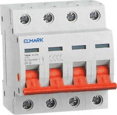 Elmark 4P/80A 4-Poles General Use Panel Push Button Switch 230V 80A