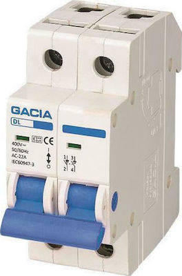 Gacia 2X25A Διακόπτης Ράγας 400V 25A