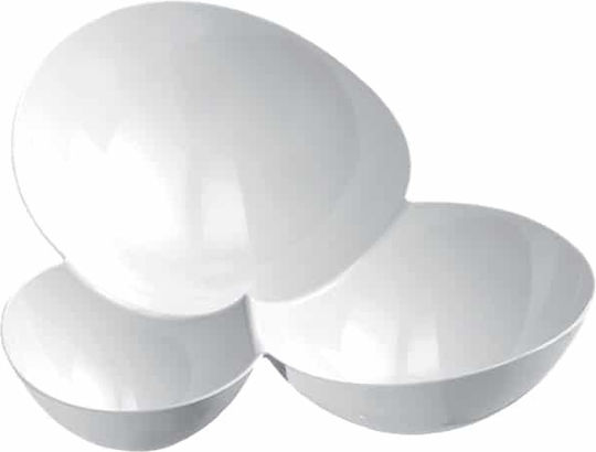 Goldplast Set de 25 Plastic Boluri cu Capacitate 100ml Albe