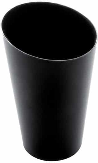 Goldplast Set 50 Kunststoff Kurzes Bargläser mit Gewicht 70ml Schwarze