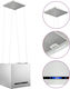 vidaXL Island Vent Hood 37cm Inox