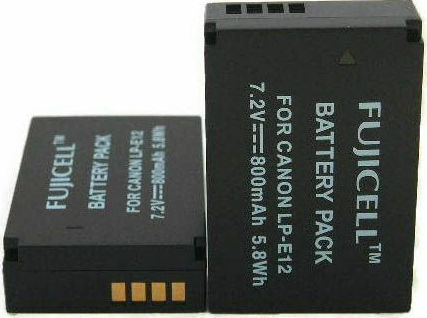 Fujicell Camera Battery LP-E12 Lithium Ion (Li-Ion) 800mAh Compatible with Canon