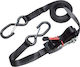 Master Lock Curea 450cm cu curele de bagaje auto & Carlig S pentru incarcaturi de pana la 400 kg Negru 2buc