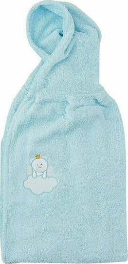 Beauty Home Hooded Baby Bath Towel Light Blue