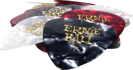 Ernie Ball Guitar Pick Pearloid Cellulose Thickness 0.46mm Packaging 1pc Mixed Color
