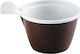 Happy House Disposable Cup Plastic Brown 100ml 50pcs