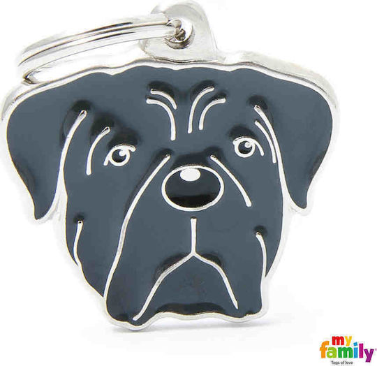 My Family Friends Cane Corso Идентификация На Кучета Сива Метална Персонализирана