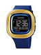 Skmei Digital Uhr Batterie mit Kautschukarmband Blue