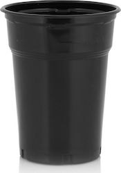 Pahar de unică folosință Plastic Negru 300ml 50buc