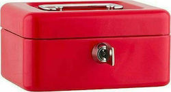 Sax Cash Box with Lock Red Box L 0-812-03