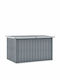 vidaXL Metal Outdoor Storage Box Γκρι 149x99x93cm