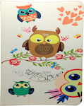 Owls Family Flip Cover Synthetic Leather Multicolour (Universal 10") FOWLTC10