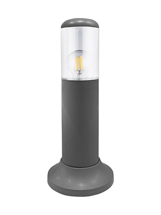 Adeleq Lamp Small Post Outdoor IP54 for Socket E27 Gray