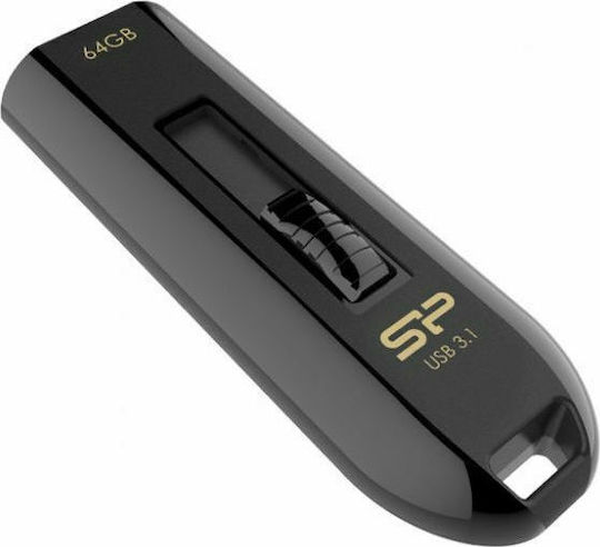 Silicon Power Blaze B21 32GB USB 3.2 Stick Μαύρο
