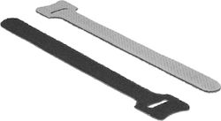 DeLock Legături Cablu Din Plastic Cu Velcro 150mmx12mm Negru (10 Buc) (18686)