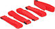 DeLock Hook-and-Loop Cable Ties Plastic 300mm x 20mm in Red Colour (5 pcs) (18705)