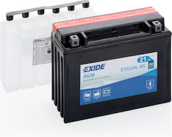 Exide Μπαταρία Μοτοσυκλέτας με Χωρητικότητα 21Ah