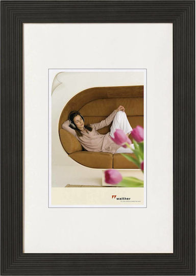 Walther Wooden Photo Frame with Black Frame