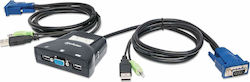 Manhattan 2-Port Mini KVM Switch Manhattan 2-Port Mini KVM Switch