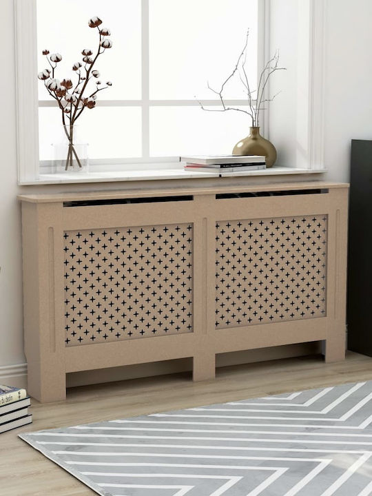 vidaXL Κάλυμμα Καλοριφέρ από MDF Καφέ 152x19x81cm