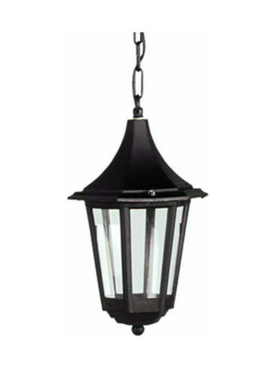 Lido Outdoor Hanging Ceiling Light E27 in Black Color 102287