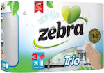 Zebra Paper Towel Trio 3 Rolls 3-Ply