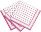 Pink polka dot napkins