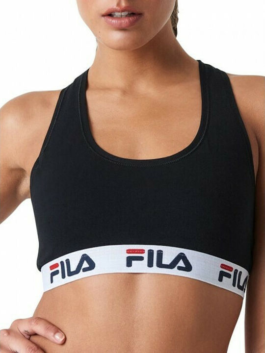 FILA Women's Sports Bra without Padding Black