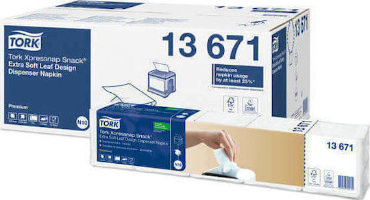 Tork Xpressnap Napkin 2-Ply White 21.3x21.3cm 100pcs 40pcs