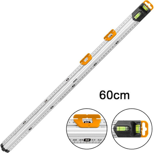Ingco HSR36003 Aluminum Spirit Level 60cm With Spirit Level 2 Pieces