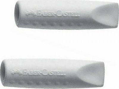 Faber-Castell Eraser Set for Pencil and Pen Grip 2001 2pcs Gray