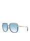 Roberto Cavalli Women's Sunglasses with Blue Frame and Gray Gradient Lenses RC1140 86X