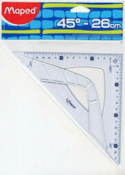 Maped Geometric Triangle Plastic Transparent 26cm Geometric