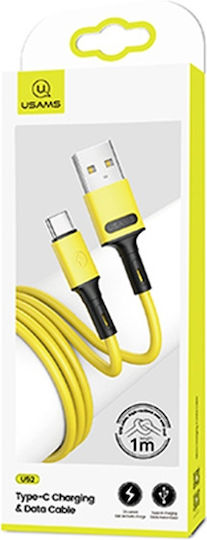 Usams US-SJ436 USB 2.0 Kabel USB Typ-C männlich - USB-A Gelbe 1m SJ436USB03