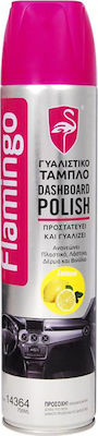 Flamingo Spray Shine / Protection Lemon for Interior Plastics - Dashboard with Scent Lemon Dashboard Polish 750ml