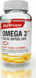 Fit & Shape Omega 3 Plus Fish Oil 180mg 30 μαλακές κάψουλες