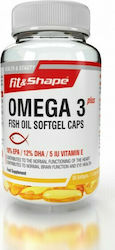 Fit & Shape Omega 3 Plus Fish Oil Ιχθυέλαιο 180mg 30 μαλακές κάψουλες