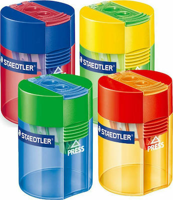 Staedtler Plastic Double Pencil Sharpener Barrel (Μiscellaneous Colours)